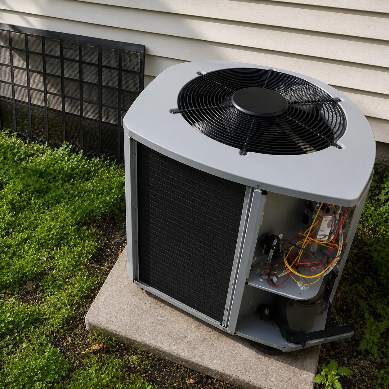 Clean, restored air duct after professional negative pressure service
