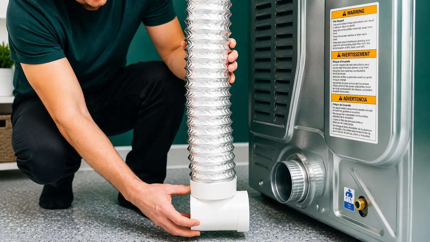 Professional rotary brush and vacuum dryer vent cleaning in Desoto TX